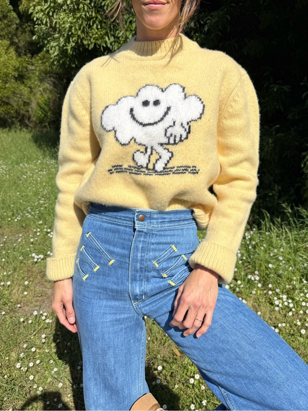 Sandro mister daydream wool and cashmere cloud sweater